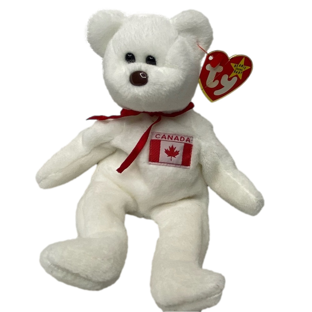 TY Beanie Babies Maple Patriotic Canada Teddy Bear plush vintage 1997 4600